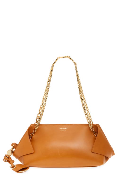 FERRAGAMO FERRAGAMO X-Small Folded Leather Shoulder Bag