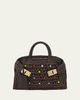 Ferragamo Hug Beaded Raffia Top-Handle Bag - 1