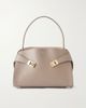 FERRAGAMO Hug small embellished cracked-leather tote - 1