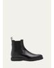 FERRAGAMO Men's Santo Leather Rubber-Sole Chelsea Boots - 1