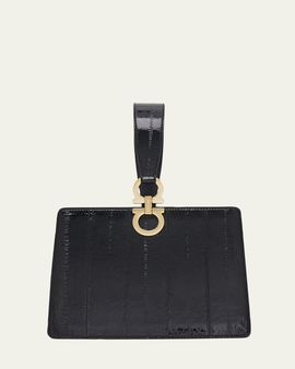 Ferragamo Mini Eel Leather Clutch