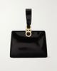 FERRAGAMO Mini embellished glossed-leather clutch - 1