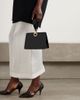 FERRAGAMO Mini embellished glossed-leather clutch - 2