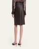FERRAGAMO Nappa Leather Pencil Skirt - 3