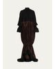 FERRAGAMO Plunging Fluid Lamé Balloon Mermaid Gown - 1