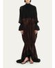 FERRAGAMO Plunging Fluid Lamé Balloon Mermaid Gown - 6