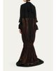 FERRAGAMO Plunging Fluid Lamé Balloon Mermaid Gown - 7