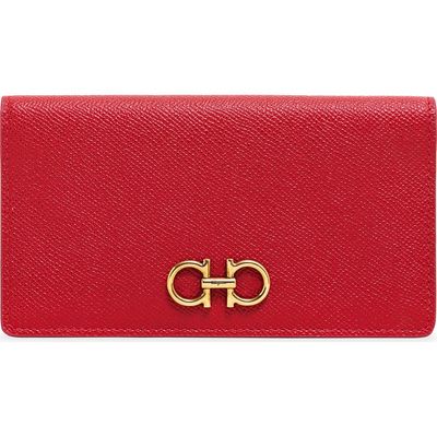 FERRAGAMO Salvatore Ferragamo Gancio Leather Continental Wallet
