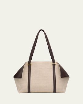 Ferragamo Scarf Medium Canvas Tote Bag