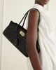 FERRAGAMO Studio East West suede-trimmed textured-leather shoulder bag - 2