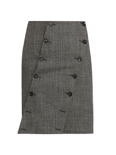 FERRAGAMO Women's Asymmetric Panel Wool Skirt