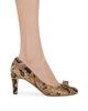 FERRAGAMO Women's Carla 70MM Snake-Embossed Leather Pumps - 2