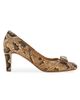 FERRAGAMO Women's Carla 70MM Snake-Embossed Leather Pumps - 8