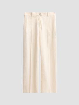 FERRAGAMO Women's Cotton-Silk Canvas Trousers