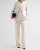 FERRAGAMO Women's Cotton-Silk Canvas Trousers - 2