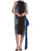 FERRAGAMO Women's Cuttlefish-Print Silk Knee-Length Sheath Dress - 2