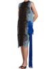 FERRAGAMO Women's Cuttlefish-Print Silk Knee-Length Sheath Dress - 4