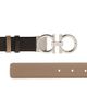 FERRAGAMO Women's Donna Knurled Gancini Reversible Leather Belt - 3