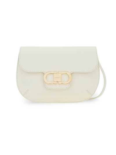 FERRAGAMO Women's Double Gancini Leather Crossbody Bag