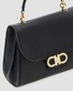 FERRAGAMO Women's Double Gancini Leather Top Handle Bag - 6