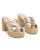 FERRAGAMO Women's Douglas 85MM Leather Platform Sandals - 2