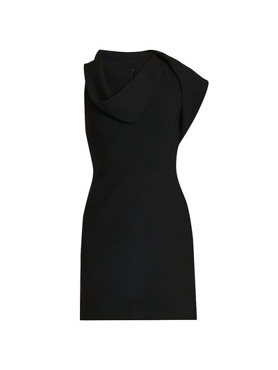 FERRAGAMO Women's Draped Stretch Twill Minidress
