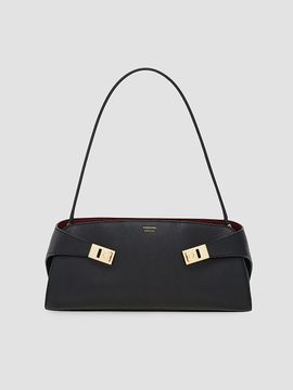 FERRAGAMO Women's East-West Hug Leather Shoulder Bag
