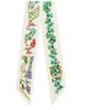 FERRAGAMO Women's Eden Floral Shoe Silk Scarf - 1
