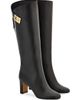 FERRAGAMO Women's Elli 70MM Hug Buckle-Detail Leather Boots - 2