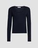 FERRAGAMO Women's Extra-Fine Wool Seamless Scoopneck Sweater - 1
