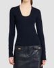 FERRAGAMO Women's Extra-Fine Wool Seamless Scoopneck Sweater - 3
