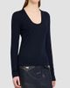 FERRAGAMO Women's Extra-Fine Wool Seamless Scoopneck Sweater - 4