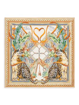 FERRAGAMO Women's Felindra Printed Silk Scarf