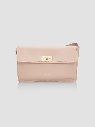 FERRAGAMO Women's Harley Mini Gancini Leather Shoulder Bag