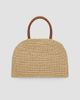 FERRAGAMO Women's Hug Medium Gancini Raffia Top Handle Bag - 3