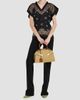 FERRAGAMO Women's Hug Medium Gancini Raffia Top Handle Bag - 8