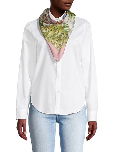 FERRAGAMO Women's India Print Silk Square Scarf