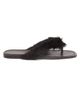 FERRAGAMO Women's Loly Faux Fur-Trim Leather Sandals - 1