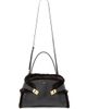 FERRAGAMO Women's Medium Hug Leather & Shearling Tote Bag - 6
