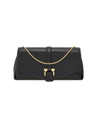 FERRAGAMO Women's Medium New Line Leather Shoulder Bag