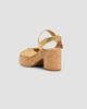 FERRAGAMO Women's Nerea 75MM Metallic Leather Platform Sandals - 4