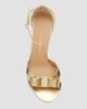 FERRAGAMO Women's Roxy 1 95MM Metallic Sandals - 4