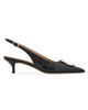 FERRAGAMO Women's Sara 40MM Croc-Embossed Leather Slingback Pumps - 1