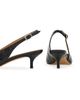FERRAGAMO Women's Sara 40MM Croc-Embossed Leather Slingback Pumps - 6