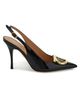FERRAGAMO Women's Sara 95MM Leather Slingback Pumps - 1