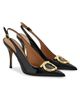 FERRAGAMO Women's Sara 95MM Leather Slingback Pumps - 2