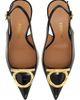 FERRAGAMO Women's Sara 95MM Leather Slingback Pumps - 3