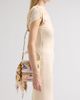 FERRAGAMO Women's Scarf-Wrapped Mini Leather Bucket Bag - 2
