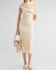 FERRAGAMO Women's Scarf-Wrapped Mini Leather Bucket Bag - 5