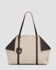 FERRAGAMO Women's Scarf Braided Leather-Trimmed Tote Bag - 1